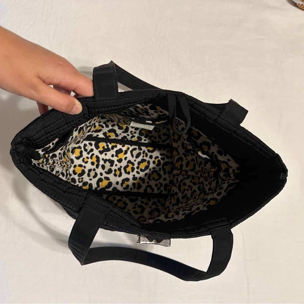 Vera Bradley Black Quilted Bag Gem
